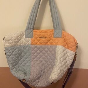 MZ Wallace Pastel Patchwork Medium Metro Tote Deluxe